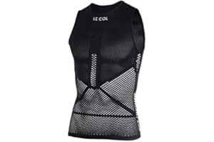 LE COL Unisex Pro Mesh Sleeveless Base Layer | Breathable Cycling Undershirt | Light, Quick Dry, Snug Fit | XS - L