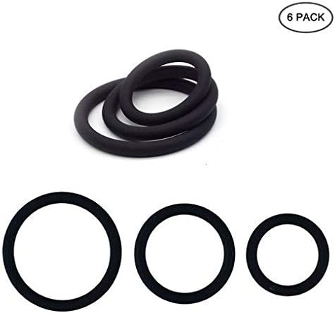 EVERMARKET Strong Silicone Waterproof Delay Rings Flexible Bands for Exercise Ej'aculation,Male Men's Lock Ring,Best Idea for Gift
