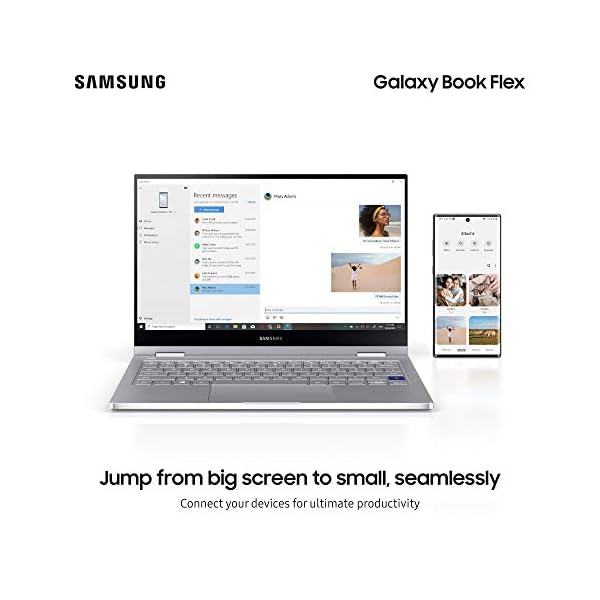 Samsung Galaxy Book Flex 13.3 Inch 8 GB Intel Core i5-1035G4 Processor Laptop - Royal Silver (UK Version) - Image 6