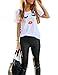 FV RELAY Women's Summer Cute Eyelash Lip Print Tee Casual Teen Girls T Shirts