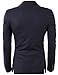 H2H Men's Dress Floral Suit Notched Lapel Slim Fit Stylish Blazer Navy US M/Asia L (KMOBL01)