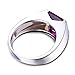 Jewelrypalace Men's Square 3.3ct Created Alexandrite Sapphire Engagement Ring, 14K White Gold Plated 925 Sterling Silver Promise Rings, Fashion Gemstone Jewelry Gift For Men 11