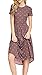 Anatoky Womens Polka Dot Short Sleeve Pockets Casual Swing Midi Dress