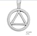 My Shape Zinc Alloy AA Symbol Alcoholics Anonymous Pendant Necklace Jewelry Gifts