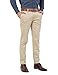 ADFOLF Men's Flat Front Slim Fit Chino Pants, Apricot, 34W x 34L