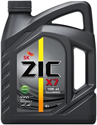 SK ZIC X7 Diesel10W-40 (6Ltr CAN, API CI-4/SL) Fully Synthetic Premium Diesel Engine Oil with VHVI Technology