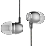 UiiSii HM7 Metal Headphones with Microphone Stereo Earbuds Bass Earphones Headset for Apple iOS and Android Smartphones PC Tablet(Gray)