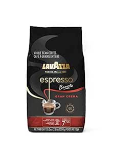 Lavazza Espresso Barista Gran Crema Whole Bean Coffee Blend, Medium Espresso Roast, Oz Bag (Packaging May Vary) Barista Gran Crema - 2.2 LB, 35.2 Ounce