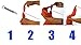 Southwestern Equine Training Flag [3 Total Flags] Orange, Green & Black Horsemanship Flag Horse Lunging Training Stick with Replacement Flags