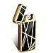 Kivors Arc Lighter - Flameless Lighter Plasma Lighter Cigartte Inferno Lighter USB Dual Lighter Double Arc Cigarette Lighter (Geometry Gold)