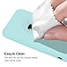 KUMEEK iPhone 6s Case, iPhone 6 Case, Liquid Silicone Rubber with Soft Microfiber Cloth Cushion Protective Case Thin Slim for iPhone 6s / iPhone 6 - Mint