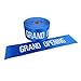 4" Wide Blue with White Letters - GRAND OPENING Ribbon for Ceremonial Ribbon Cutting Ceremony - 10 Yards