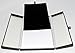 Earring Ring Necklace Combo Black & White Jewelry Box