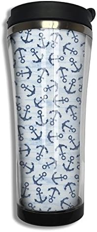 Anchors 420ml Stainless Steel Vacuum Coffee Tumbler With Paper Insert Paper Travel Coffee Mug Cup Water Bottle Tumblers 13.6 Oz
