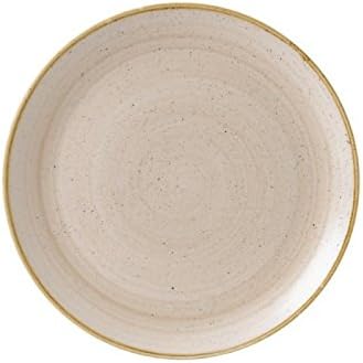 ChurchillStonecast Round Coupe Plate Nutmeg Cream 324mm