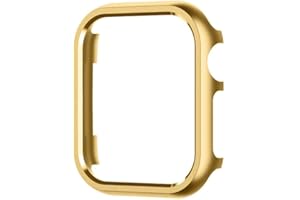 My Pretty Strap XOXO Protective Case for Apple Watch – Luxury Matte Metal Cover for Women, Scratch-Resistant – Compatible with Apple Watch 38/40/41/42/44/45/49mm –Gold, Rose Gold, Silver, Champagne