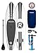 iROCKER Paddle Boards Inflatable 10’ 6” Thick SUP Package (White + Leash)