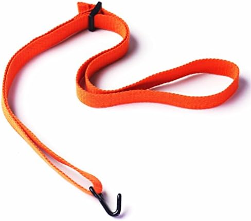 UBETA Clip On Strap for Ukulele Solid color Japanese style adjustable length 100% cotton - Orange