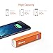Jackery Mini Portable Charger 3350mAh External Battery Pack, Power Bank, & Portable iPhone Charger for Apple iPhone XS, 7 Plus, 8 Plus, 6, 5, iPad Air, iPad Mini, Samsung Galaxy S6 (Orange)