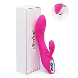 G-Spot Rabbit Waterproof Rechargeable Dildo Vibrator Adult Sex Toys for Women - Adorime Silicone Clitoris Vagina Stimulator Massager Sex Things for Couples