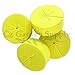 Cloning Collars Inserts Premium Grade Foam Better Than Neoprene. Fits 2 inch Net Cups/Pots for Hydroponics Plant Germination (fits 2 inch net pots/Cups, Yellow - 50 Pack)