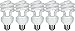 Set of 12 GE Lighting 68510 Energy Smart CFL Bulbs - 10-Watt (40-Watt Replacement) - 11 Years of Life - 580 Lumen - Soft White with Medium Base
