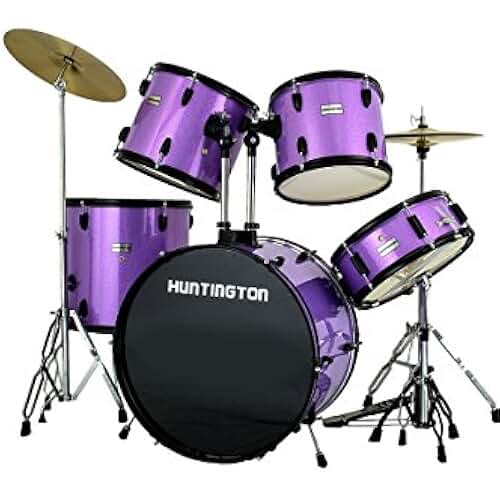 kids purple drum set