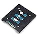 ZRM&E 1 Set 2.5 to 3.5 Inch SSD HDD Holder Kit Metal Mounting Adapter Bracket Dock for Desktop PC SSD Server Hard Drive Tray + SATA 3.0 Cable + IDE 4P Male to SATA 15 Pin Female Power Extension Cable