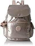Kipling Womens Ravier Backpack, Sparkly Gold