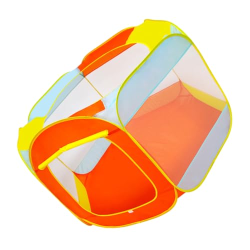 WEKAMOS 1Pc Single Layer Game Folding Tent Vibrant Orange Indoor Tent for Lightweight Water Resistant Design Easy Setup for Fun Entertainment