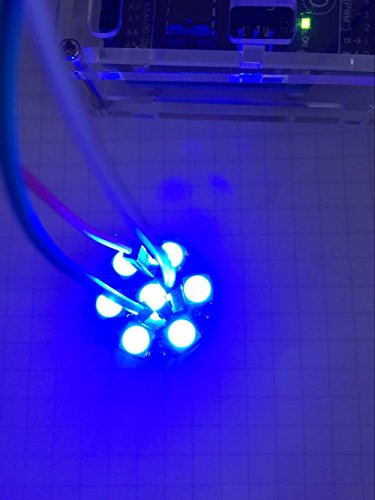 DIYmall 7 Bits 7 X WS2812 5050 RGB LED Ring Lamp Light with Integrated Drivers