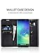 KILINO Galaxy S8 Wallet Case [RFID Blocking] [PU Leather] [Shock-Absorbent Bumper] [Soft TPU] [Card Slots] [Kickstand] [Magnetic Closure] Flip Folio Cover for Samsung Galaxy S8 (Black)