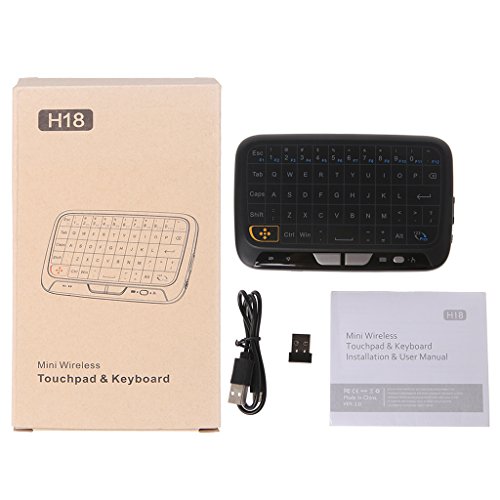 GMSP H18 Wireless Keyboard Air Mouse Full Touchpad 2.4GHz for Smart TV Box PC Android - Thumbnail 6