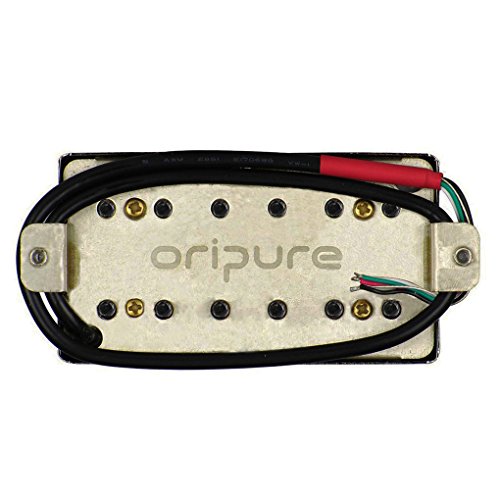 OriPure Handmade Pickup Alnico 5 Double Coil Guitar Humbucker Bridge Pickup 16.6K - Adjustable Pole Pieces