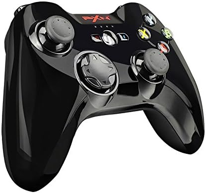 Apple MFI Approved PXN-6603 Bluetooth Wireless Gamepad Controller Joysticker Made for iPhone/ iPad/ iPod / Apple TV4 Gloss ( Black)