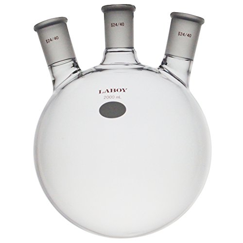 Laboy Glass 2000mL 3 Neck Round Bottom Boiling