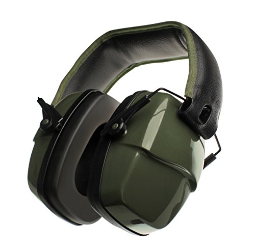 FSL Gunblock Earmuffs - 29dB Shooting Ear Protection (Green)