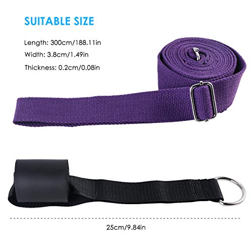 DERCLIVE-Leg-Stretch-Band-Flexible-Adjustable-Stretch-Strap-with-Door-Anchor-for-Ballet-Yoga-Dance-or-Sport-Leg-Stretch