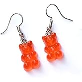 Tiande Creative Food Fruit Acrylic Big Drop Dangle Stud Earrings for Women