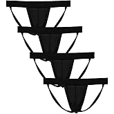 Summer Code Men's Athletic Supporter Performance JockStrap Elastic Waistband Underwear