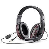Picozon 3.5mm Plug Gaming Headset Headphone with Microphone for PS4, Playstation Vita, Mac, Laptop, Tablet, Computer, Mobile Phones