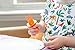 Babyware by eZtotZ Made in USA First Self Feeding Spoon Fork Utensil Set for Baby Led Weaning and Toddlers BPA Free (Orange)