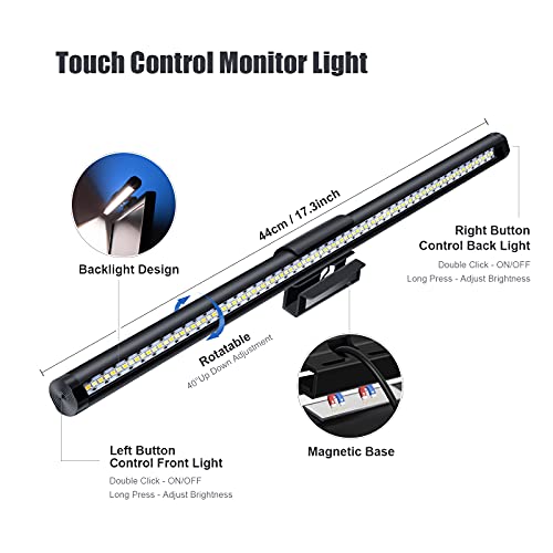 CURUK Monitor Light Bar, RGB Monitor Light Screen Light Bar, Dual Light