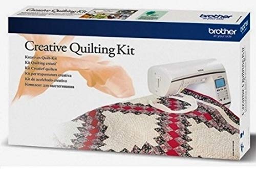 BROTHER Creative Quilting Kit QKF2UK for Innovis NV1100 NV1300 - Sewing Tool Set with Metal & Plastic Components: Case, Tape Measure, Scissors, Thread, Hand Needle, Marking Pencil