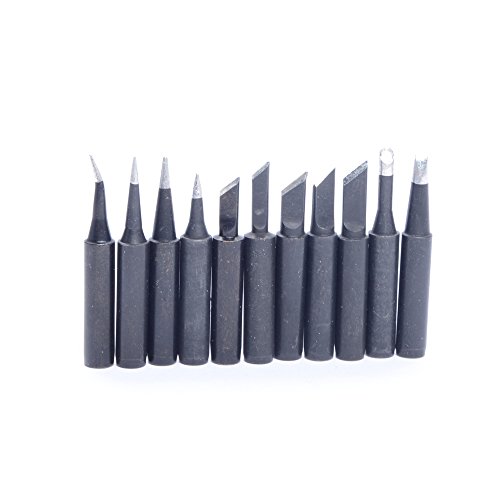 10pcs Soldering Iron Tip Black for Soldering Station Tool, Soldering Gun, Replaceable - Thumbnail 4