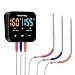 SMARTRO ST55 Bluetooth Digital Meat Thermometer for Oven Grill Kitchen Food Cooking Smoker BBQ with 3 Probes