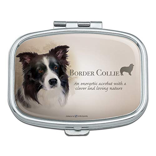 Border Collie Dog Breed Rectangle Pill Case Trinket Gift Box