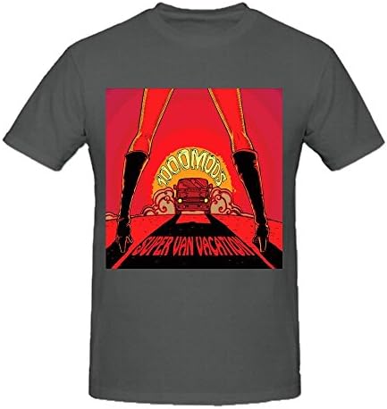 Heeloo Men's 1000mods Vidage Super Van Vacation Personalized Big T Shirt Grey