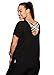 RBX Active Women's Plus Size Short Sleeve Strappy Back Yoga T-Shirt Black 2X