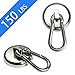 Premium Magnetic Hooks Heavy Duty Neodymium Magnet for Cruise Cabins, Home, Office, Classroom and Locker , Hold up to 100 Pounds